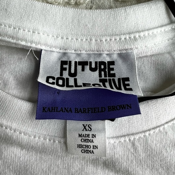 FUTURE COLLECTIVE Kahlana Barfield Brown Sleeveless Cut-Out Back T-Shirt - Picture 6 of 8